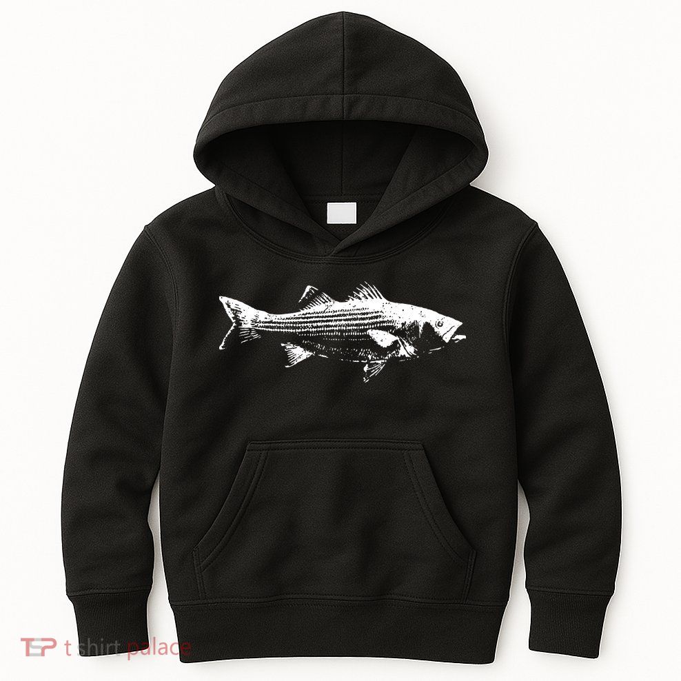 Striper Fishing Striped Bass Lucky Fishing Kids Hoodie