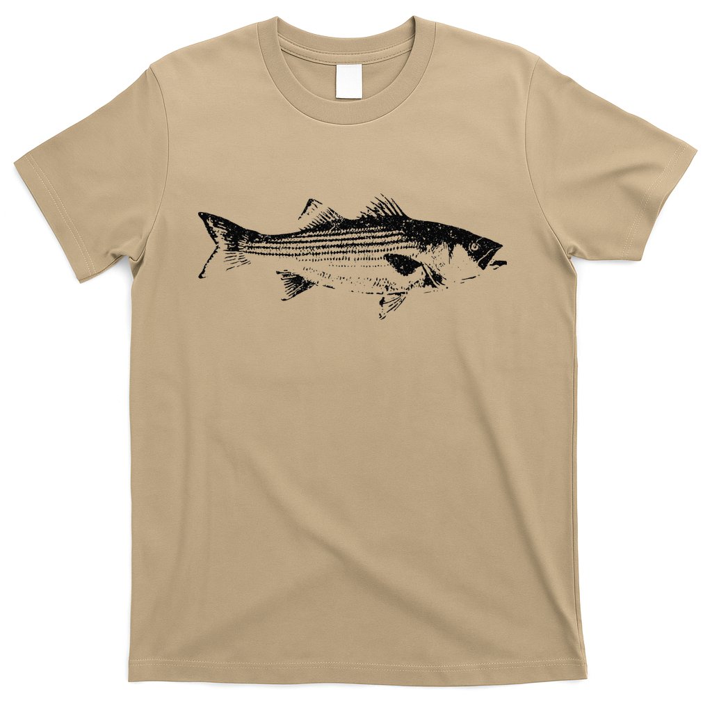 Striper Fishing Striped Bass Lucky Fishing T-Shirt