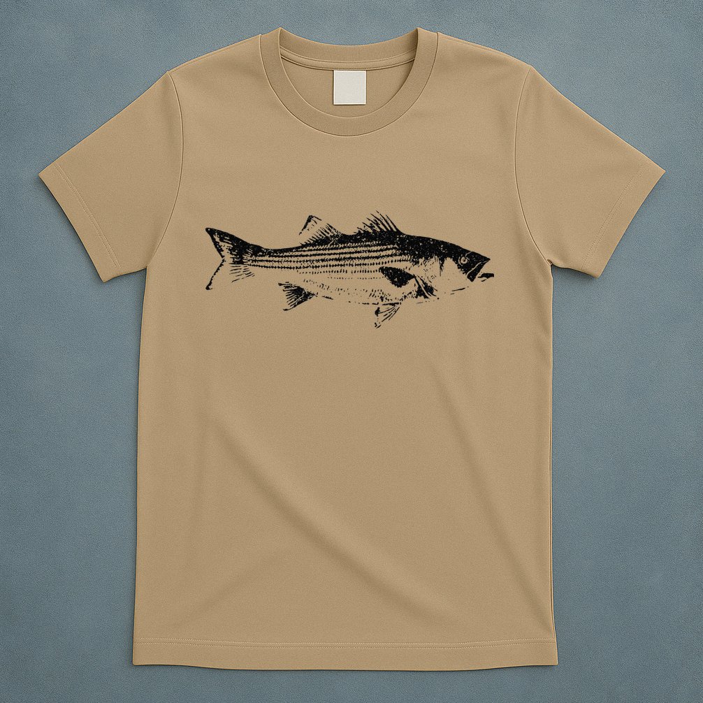 Striper Fishing Striped Bass Lucky Fishing T-Shirt