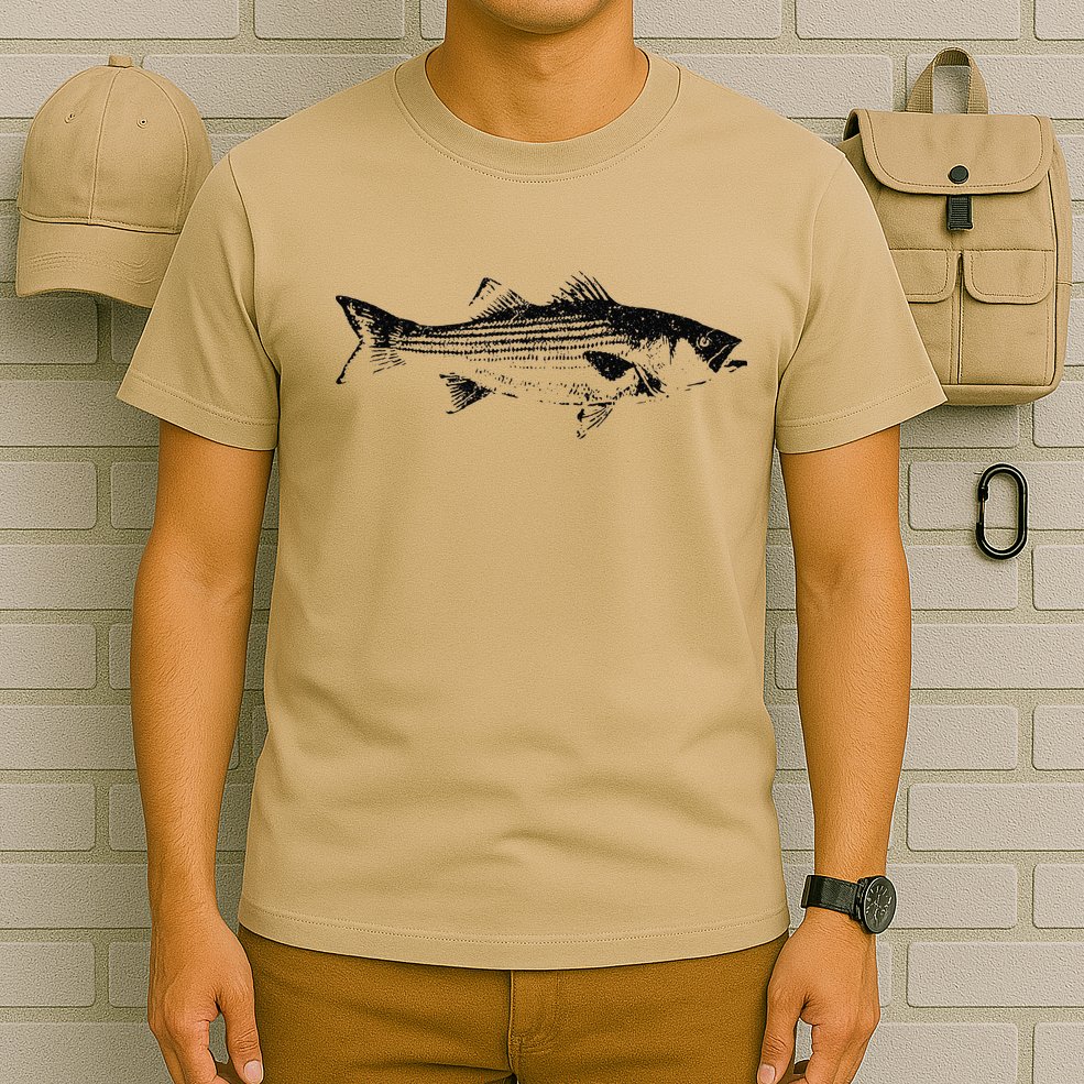 Striper Fishing Striped Bass Lucky Fishing T-Shirt