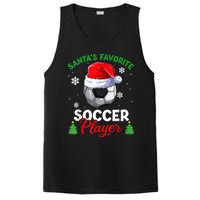 Santa's Favorite Soccer Player Christmas Pajama PosiCharge Competitor Tank