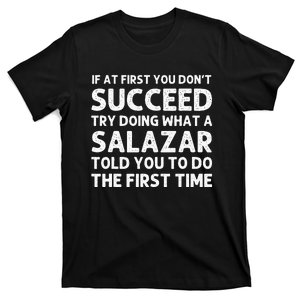 Salazar Funny Surname Family Tree Birthday Reunion Idea T-Shirt