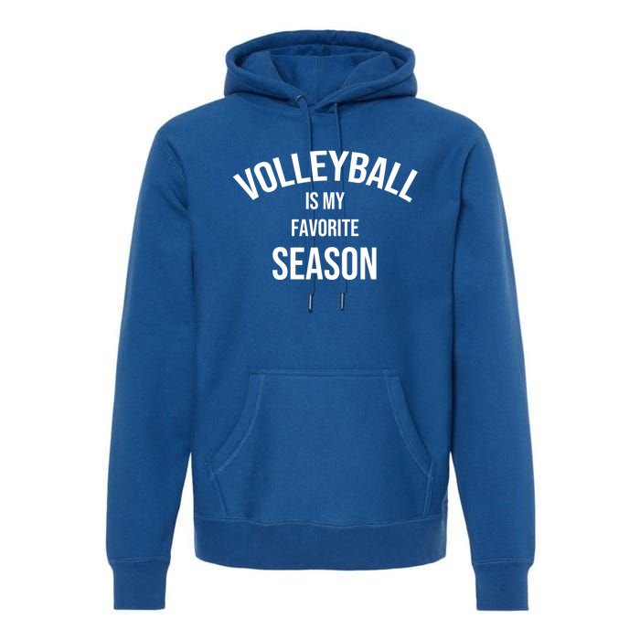 Saying For Sports Lovers Volleyball Is My Favorite Season Gift Premium Hoodie