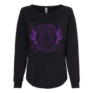 She's Fierce She's Magic Womens California Wash Sweatshirt