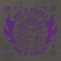 She's Fierce She's Magic Cotton Canvas Backpack