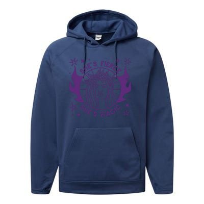 She's Fierce She's Magic Performance Fleece Hoodie