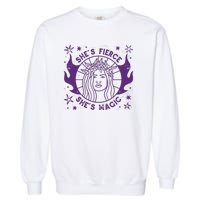 She's Fierce She's Magic Garment-Dyed Sweatshirt