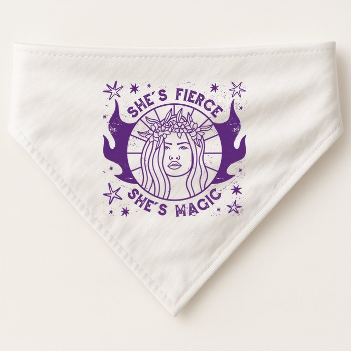 She's Fierce She's Magic USA-Made Doggie Bandana
