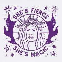 She's Fierce She's Magic USA-Made Doggie Bandana