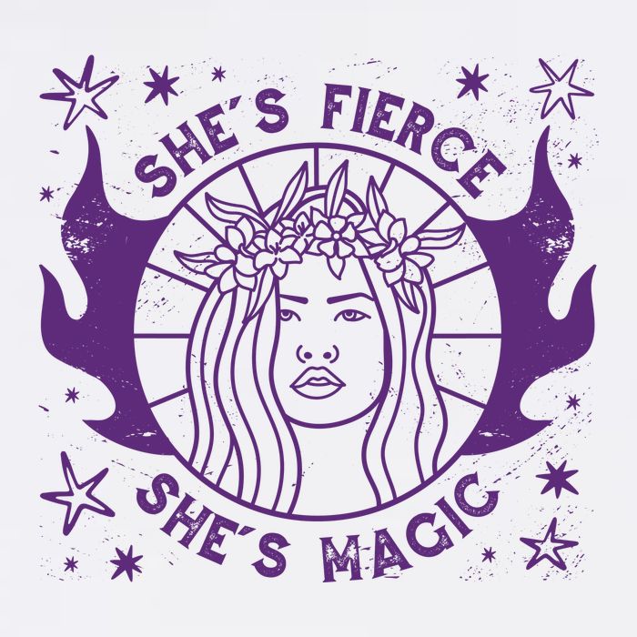 She's Fierce She's Magic USA-Made Doggie Bandana