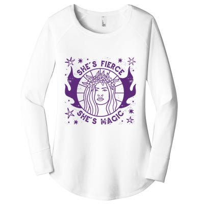 She's Fierce She's Magic Women's Perfect Tri Tunic Long Sleeve Shirt