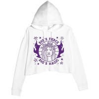 She's Fierce She's Magic Crop Fleece Hoodie