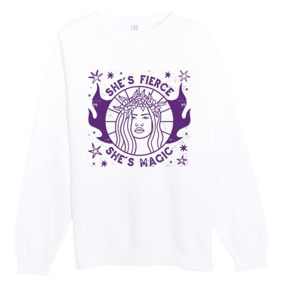 She's Fierce She's Magic Premium Crewneck Sweatshirt