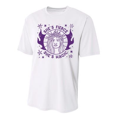 She's Fierce She's Magic Performance Sprint T-Shirt