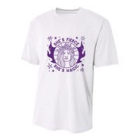 She's Fierce She's Magic Youth Performance Sprint T-Shirt