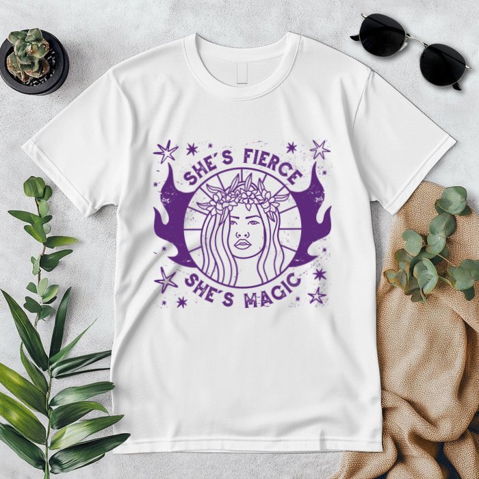She's Fierce She's Magic Premium T-Shirt