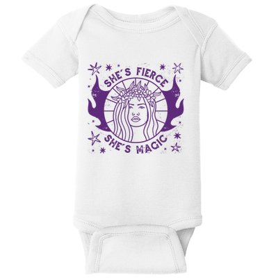 She's Fierce She's Magic Baby Bodysuit