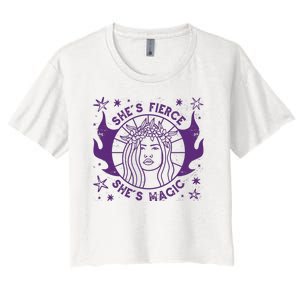 She's Fierce She's Magic Women's Crop Top Tee