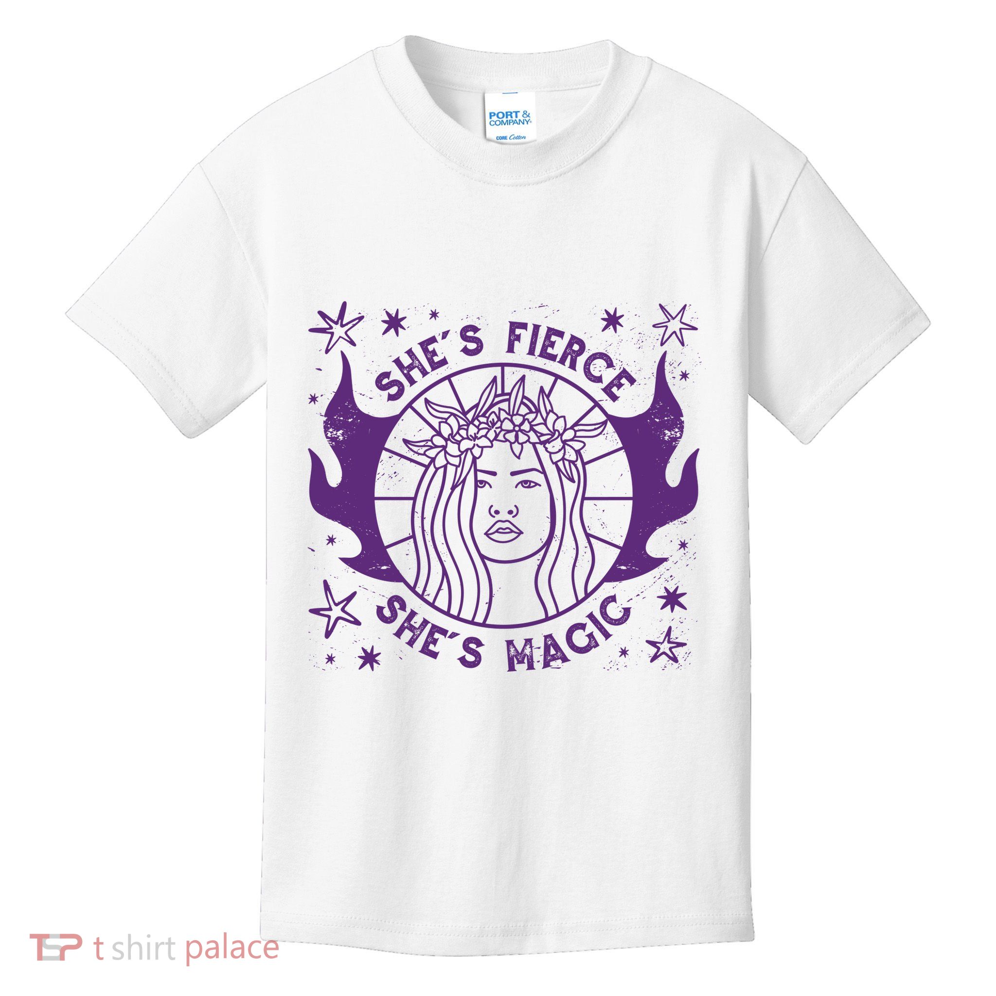 She's Fierce She's Magic Kids T-Shirt