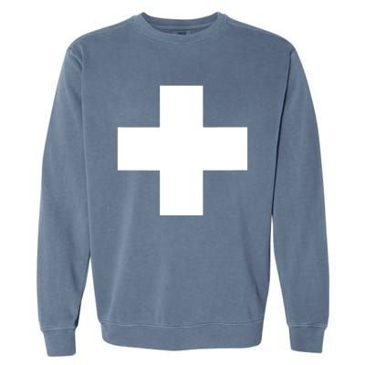 Swiss Flag Switzerland Souvenir Schweiz Gift Suisse Svizzera Garment-Dyed Sweatshirt