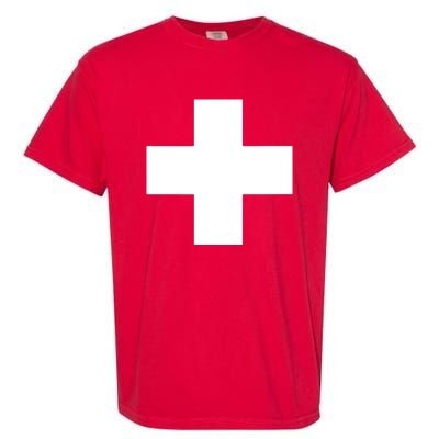 Swiss Flag Switzerland Souvenir Schweiz Gift Suisse Svizzera Garment-Dyed Heavyweight T-Shirt