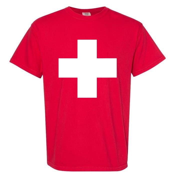 Swiss Flag Switzerland Souvenir Schweiz Gift Suisse Svizzera Garment-Dyed Heavyweight T-Shirt