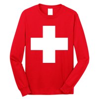 Swiss Flag Switzerland Souvenir Schweiz Gift Suisse Svizzera Long Sleeve Shirt