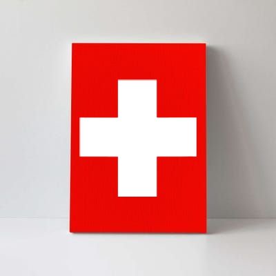 Swiss Flag Switzerland Souvenir Schweiz Gift Suisse Svizzera Canvas