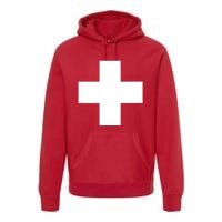 Swiss Flag Switzerland Souvenir Schweiz Gift Suisse Svizzera Premium Hoodie