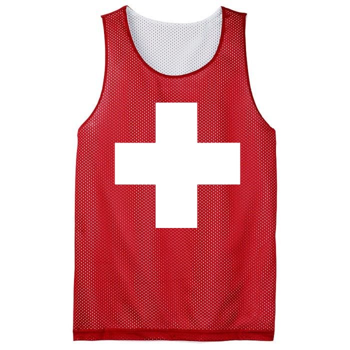 Swiss Flag Switzerland Souvenir Schweiz Gift Suisse Svizzera Mesh Reversible Basketball Jersey Tank