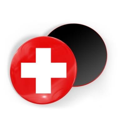 Swiss Flag Switzerland Souvenir Schweiz Gift Suisse Svizzera Magnet