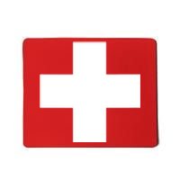 Swiss Flag Switzerland Souvenir Schweiz Gift Suisse Svizzera Mousepad