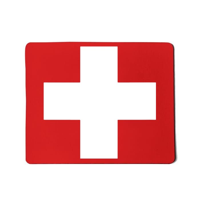 Swiss Flag Switzerland Souvenir Schweiz Gift Suisse Svizzera Mousepad