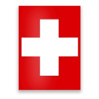 Swiss Flag Switzerland Souvenir Schweiz Gift Suisse Svizzera Poster