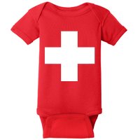 Swiss Flag Switzerland Souvenir Schweiz Gift Suisse Svizzera Baby Bodysuit