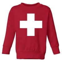 Swiss Flag Switzerland Souvenir Schweiz Gift Suisse Svizzera Toddler Sweatshirt