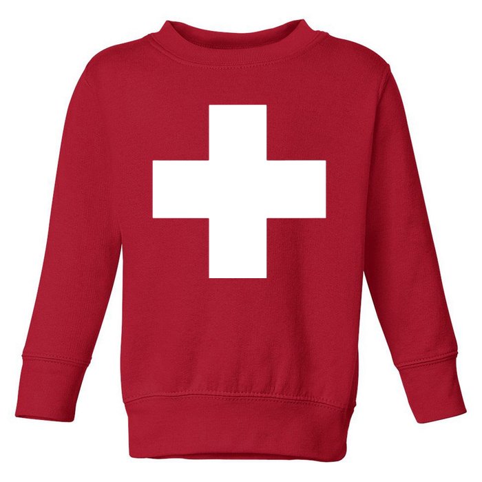 Swiss Flag Switzerland Souvenir Schweiz Gift Suisse Svizzera Toddler Sweatshirt