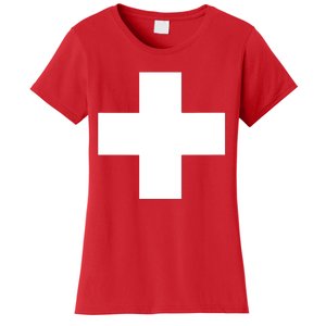 Swiss Flag Switzerland Souvenir Schweiz Gift Suisse Svizzera Women's T-Shirt