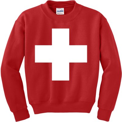 Swiss Flag Switzerland Souvenir Schweiz Gift Suisse Svizzera Kids Sweatshirt