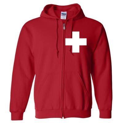 Swiss Flag Switzerland Souvenir Schweiz Gift Suisse Svizzera Full Zip Hoodie