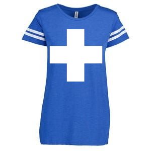 Swiss Flag Switzerland Souvenir Schweiz Gift Suisse Svizzera Enza Ladies Jersey Football T-Shirt