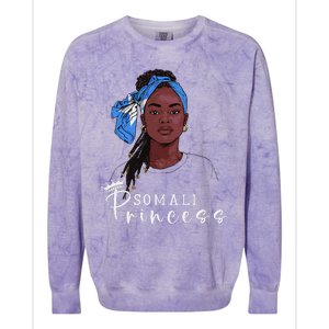 Somalian Flag Souvenirs Princess Products For Women Somalia Colorblast Crewneck Sweatshirt