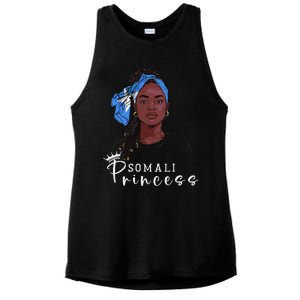 Somalian Flag Souvenirs Princess Products For Women Somalia Ladies PosiCharge Tri-Blend Wicking Tank