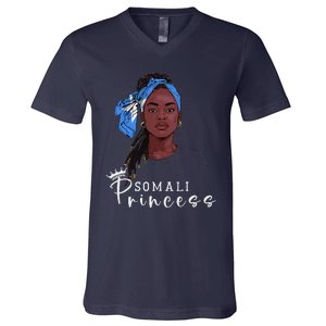 Somalian Flag Souvenirs Princess Products For Women Somalia V-Neck T-Shirt