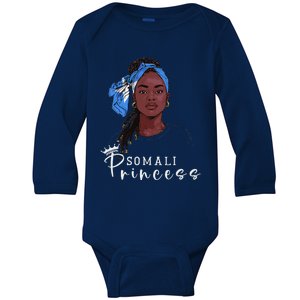 Somalian Flag Souvenirs Princess Products For Women Somalia Baby Long Sleeve Bodysuit