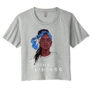 Somalian Flag Souvenirs Princess Products For Women Somalia Women's Crop Top Tee