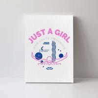 Swimming Funny Saying Just A Girl Who Loves Swimming Canvas