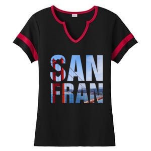 San Fran Ladies Halftime Notch Neck Tee