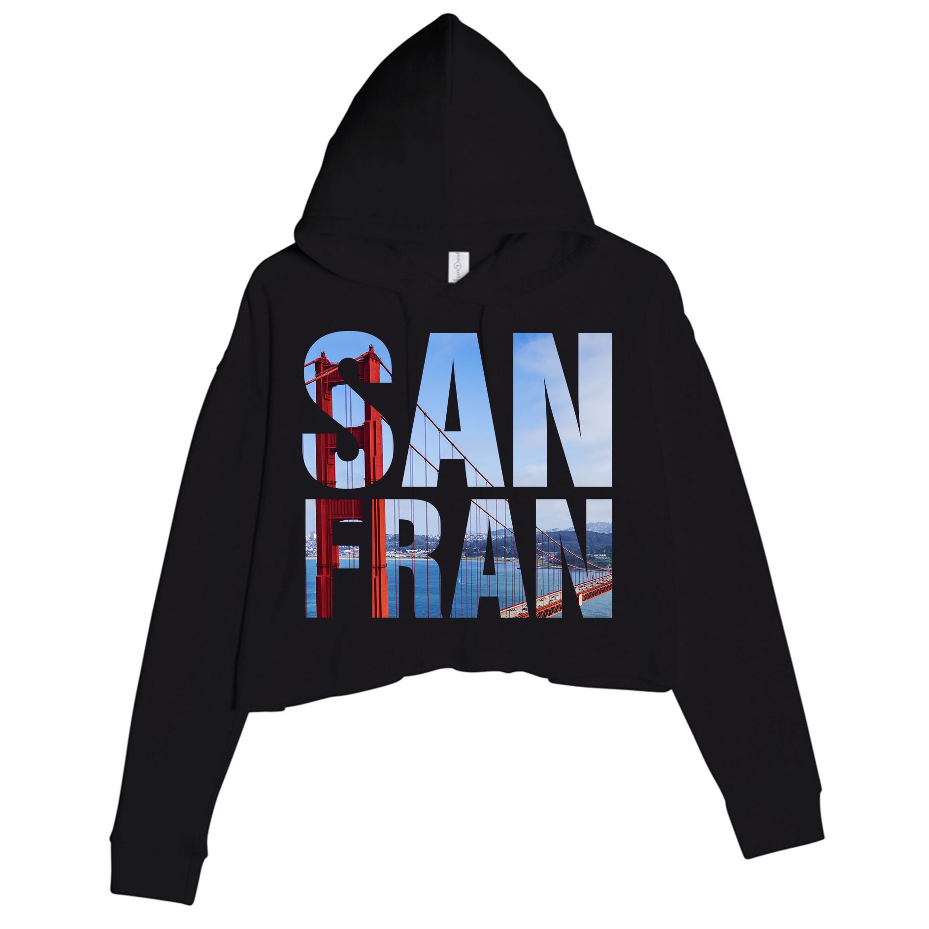 San Fran Crop Fleece Hoodie