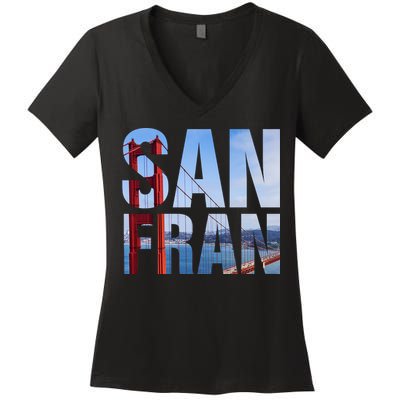 San Fran Women's V-Neck T-Shirt